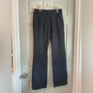 BCBGMaxAzria Women's 4 Black Flare Work Pants Trousers Cotton Polyester Business